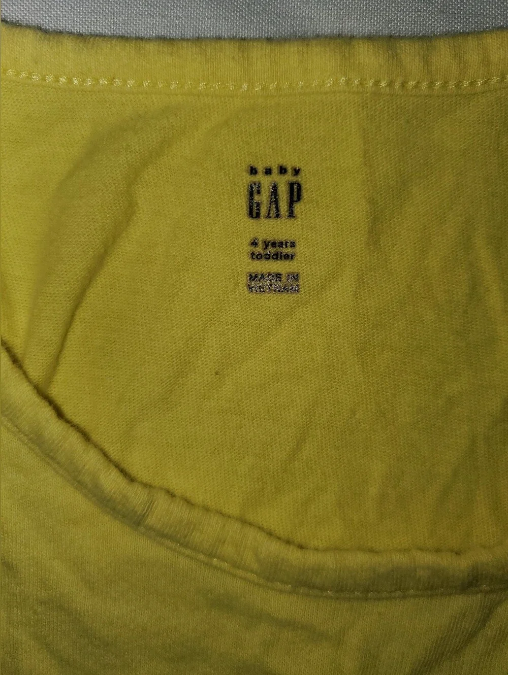 GAP Yellow Girls Ice Cream Graphic Tank